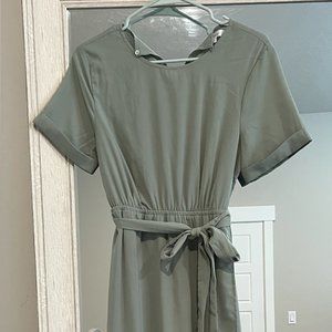 Roolee Taylor Jane Wrap Maxi Dress, Size Small, Sage green color
